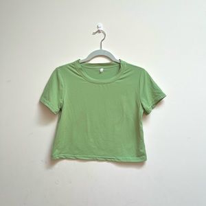 lime green baby tee